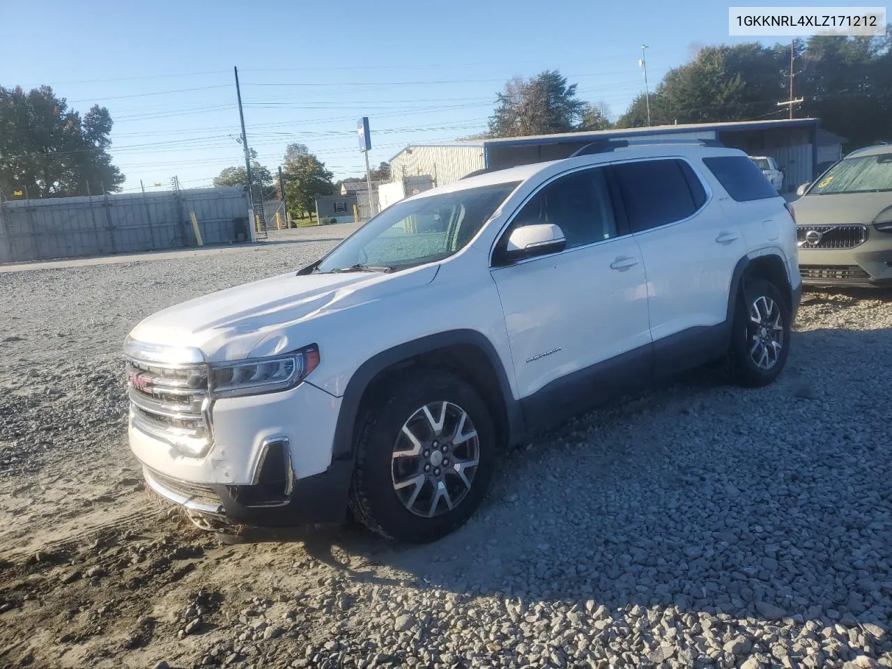 2020 GMC Acadia Sle VIN: 1GKKNRL4XLZ171212 Lot: 73645684