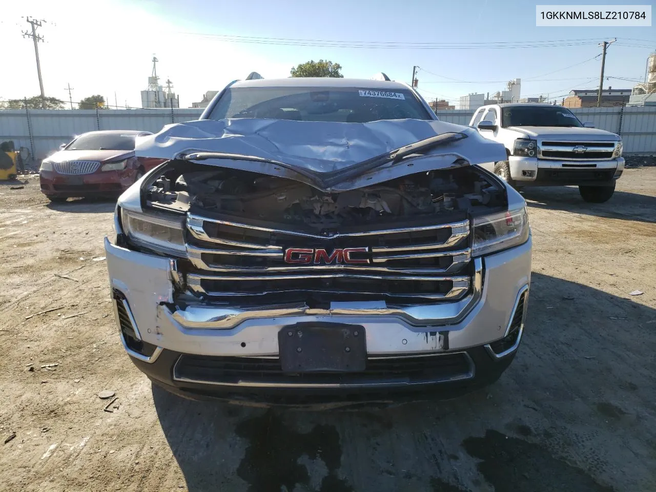 2020 GMC Acadia Slt VIN: 1GKKNMLS8LZ210784 Lot: 74376684