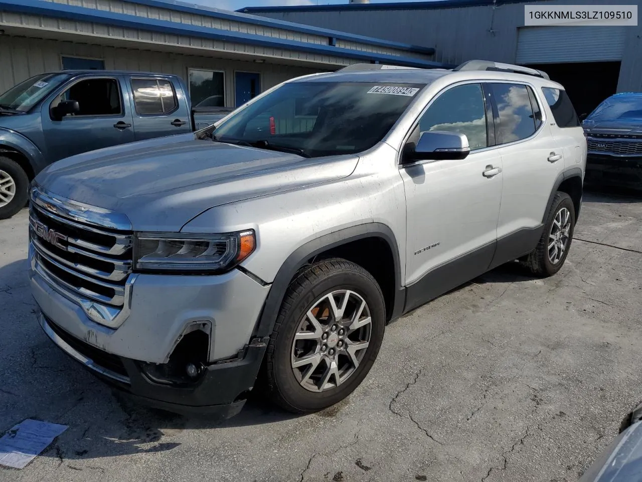 2020 GMC Acadia Slt VIN: 1GKKNMLS3LZ109510 Lot: 74500894