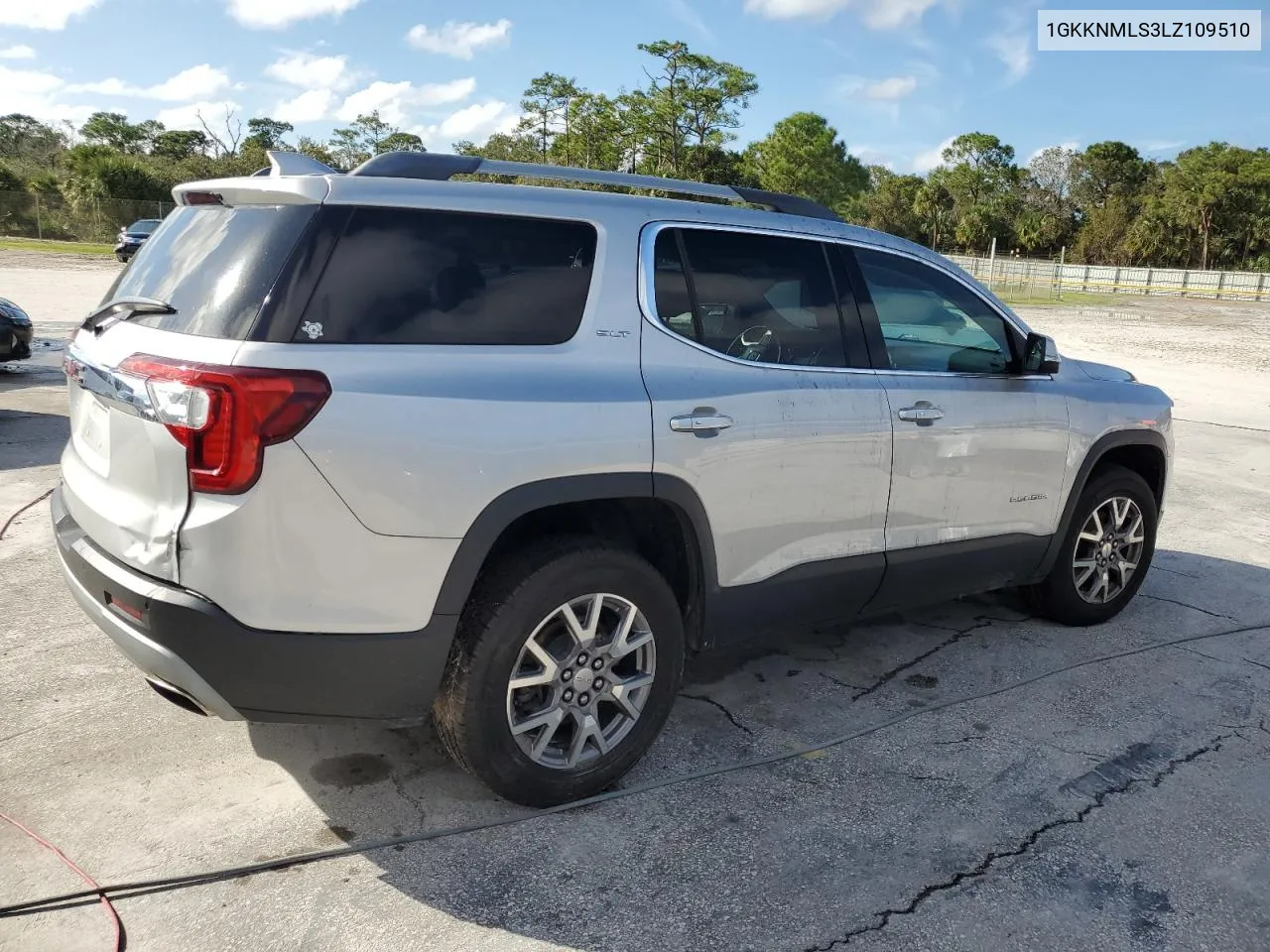 2020 GMC Acadia Slt VIN: 1GKKNMLS3LZ109510 Lot: 74500894