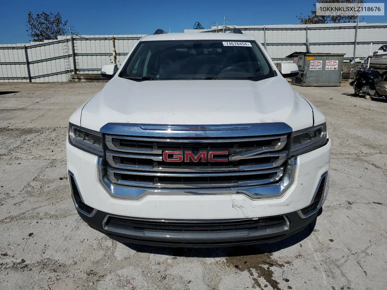 2020 GMC Acadia Sle VIN: 1GKKNKLSXLZ118676 Lot: 74678454