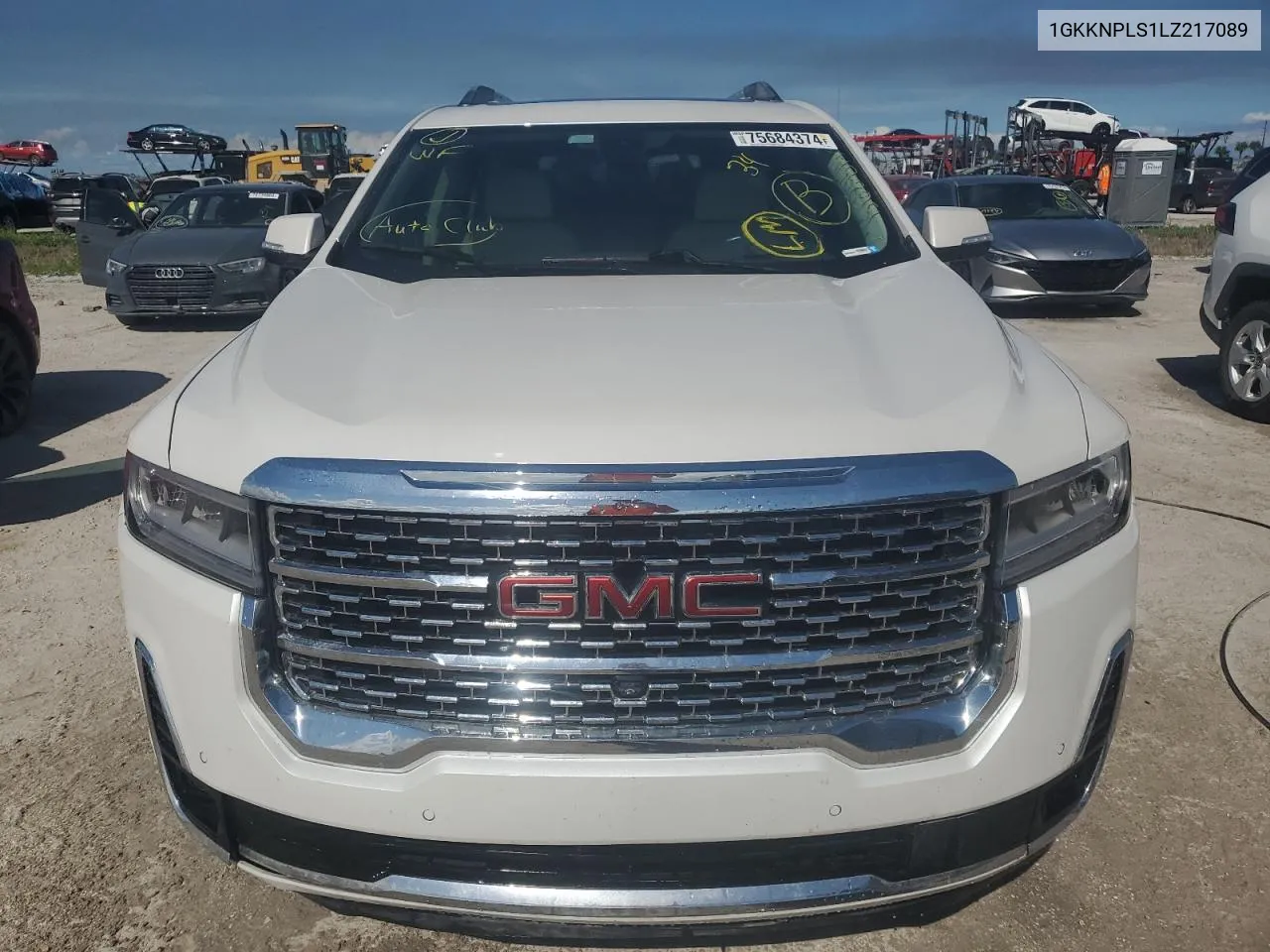 2020 GMC Acadia Denali VIN: 1GKKNPLS1LZ217089 Lot: 75684374