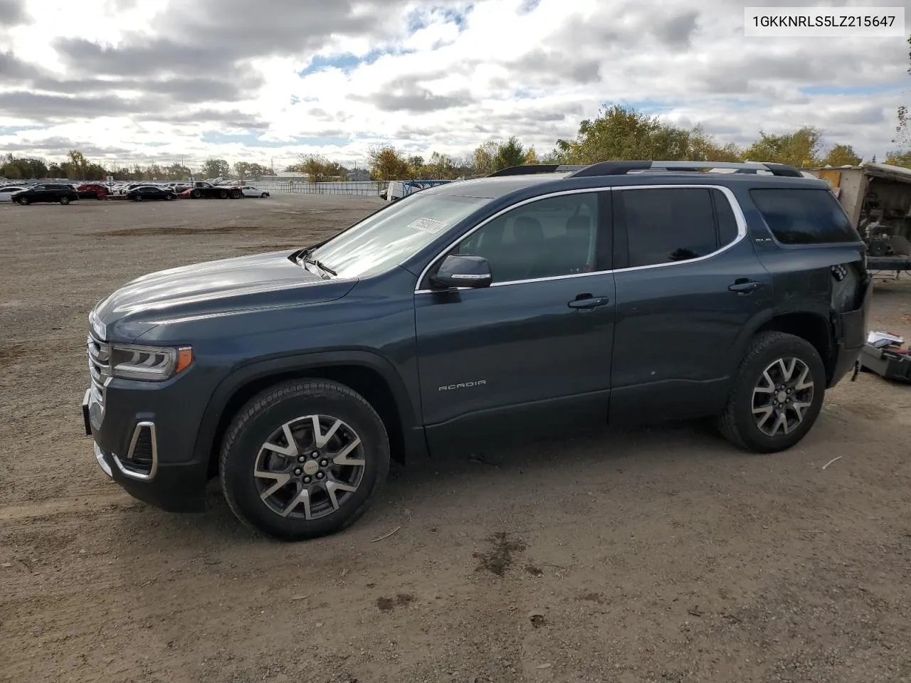 2020 GMC Acadia Sle VIN: 1GKKNRLS5LZ215647 Lot: 75909074