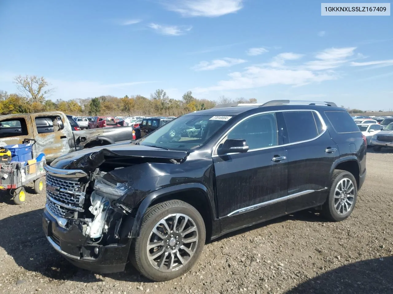 2020 GMC Acadia Denali VIN: 1GKKNXLS5LZ167409 Lot: 77010004