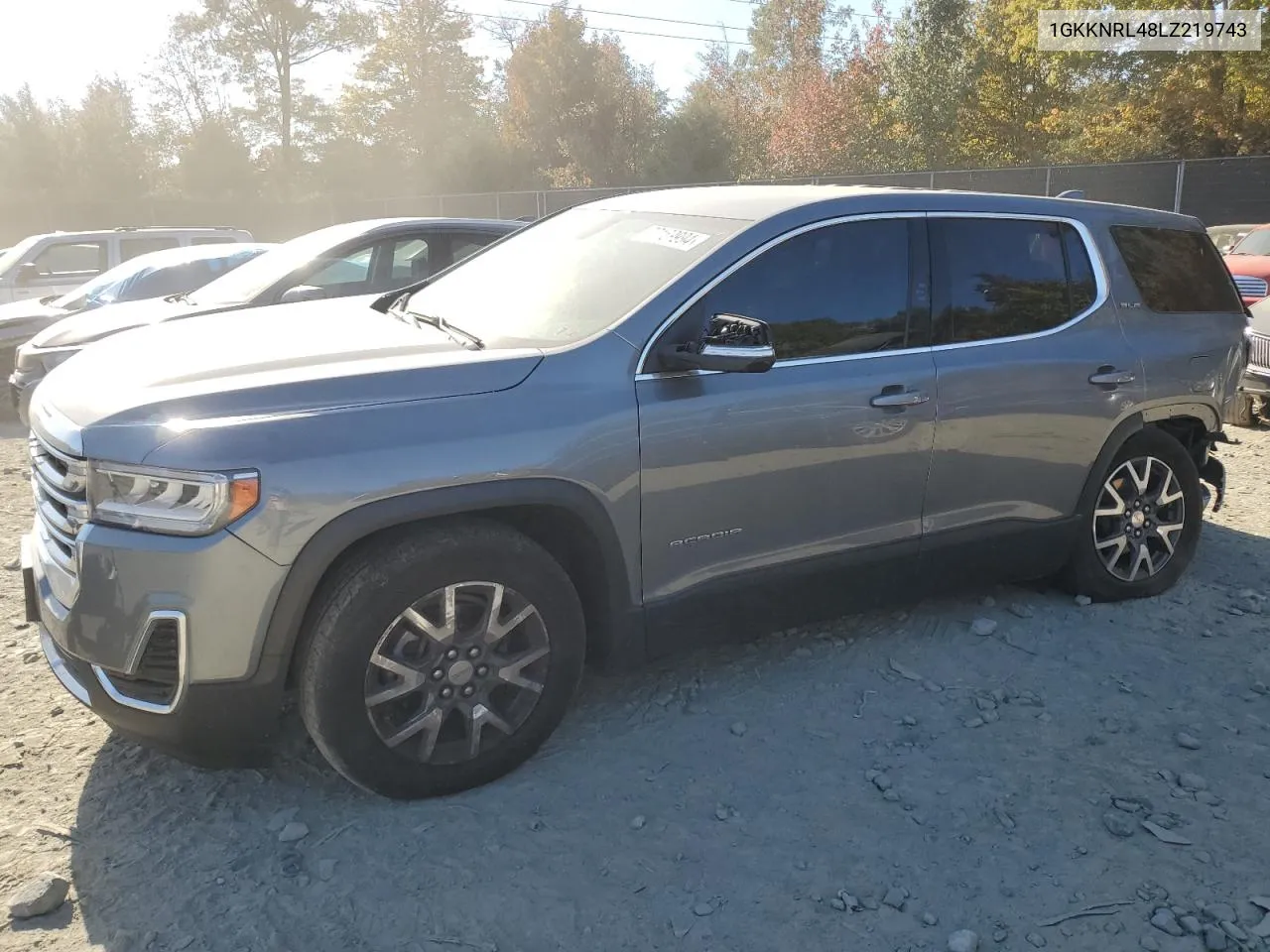 2020 GMC Acadia Sle VIN: 1GKKNRL48LZ219743 Lot: 77169994