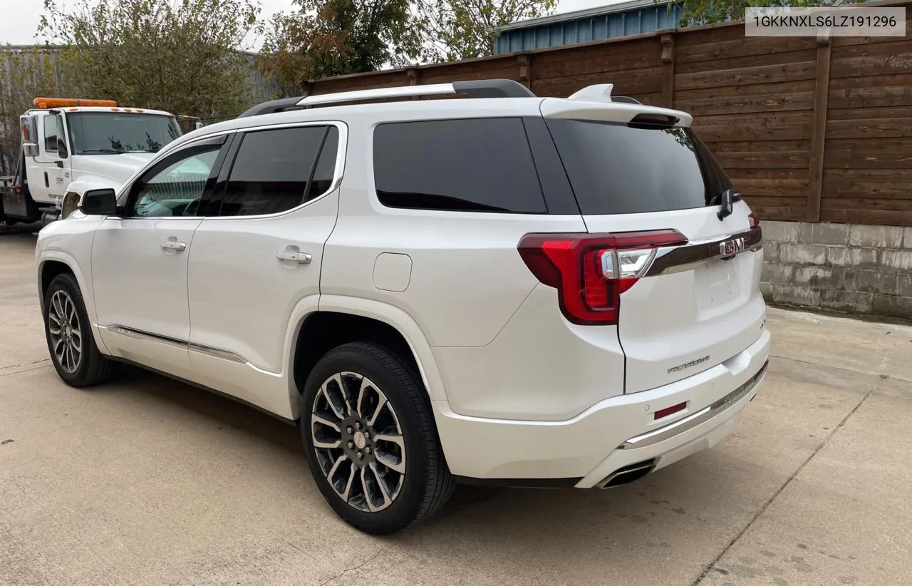 2020 GMC Acadia Denali VIN: 1GKKNXLS6LZ191296 Lot: 80138754