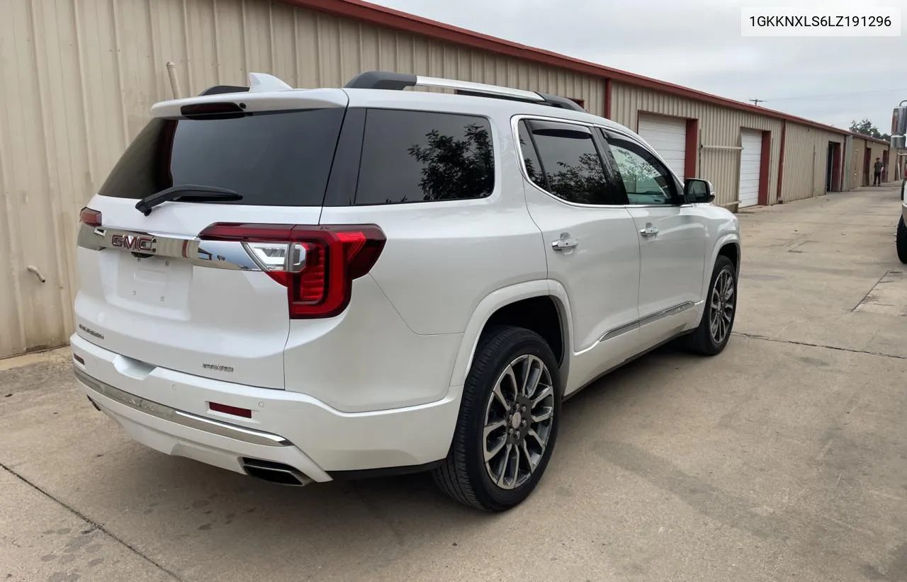 2020 GMC Acadia Denali VIN: 1GKKNXLS6LZ191296 Lot: 80138754