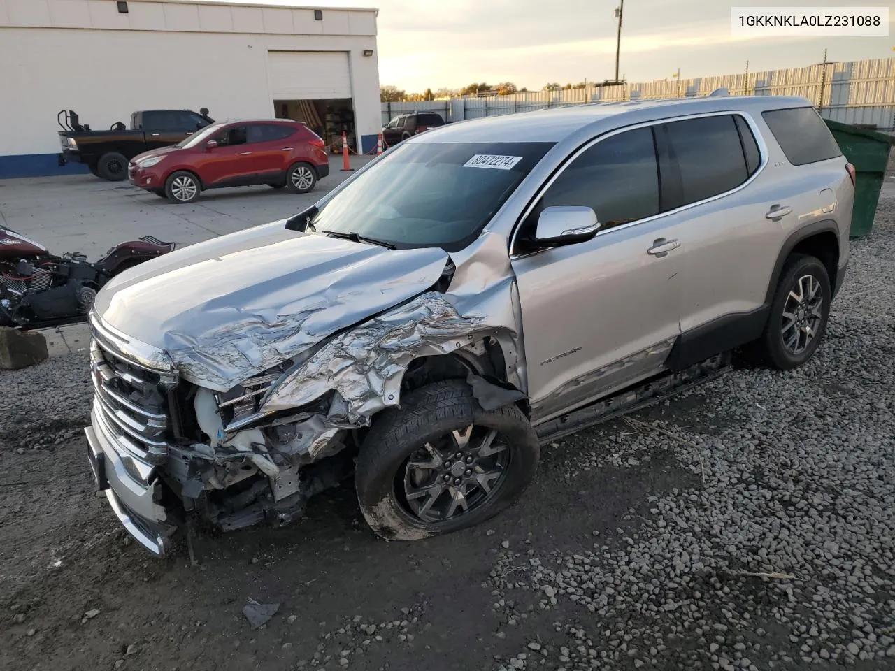 2020 GMC Acadia Sle VIN: 1GKKNKLA0LZ231088 Lot: 80472274