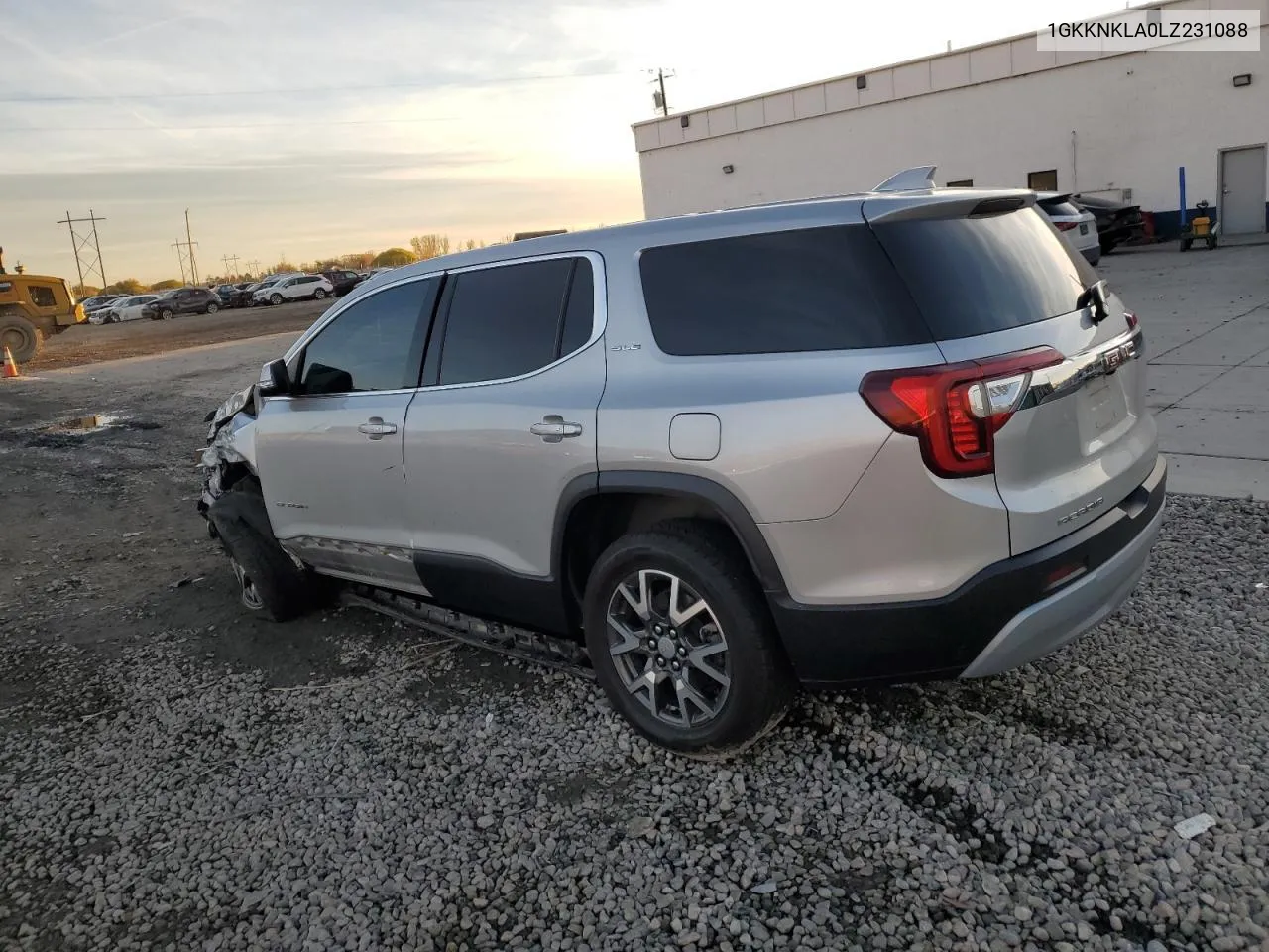 2020 GMC Acadia Sle VIN: 1GKKNKLA0LZ231088 Lot: 80472274