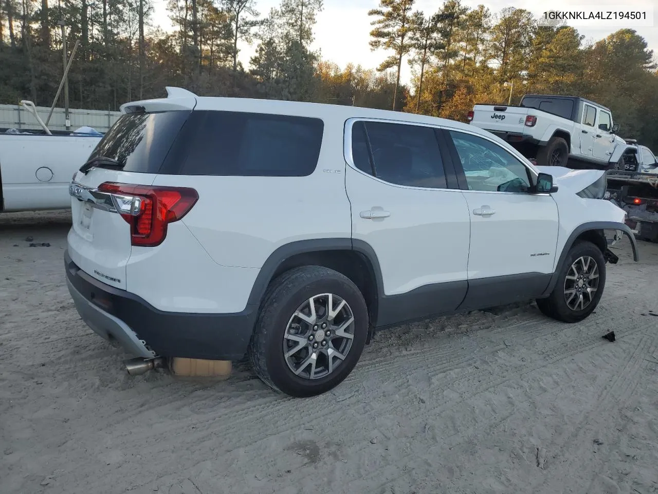 2020 GMC Acadia Sle VIN: 1GKKNKLA4LZ194501 Lot: 80638084