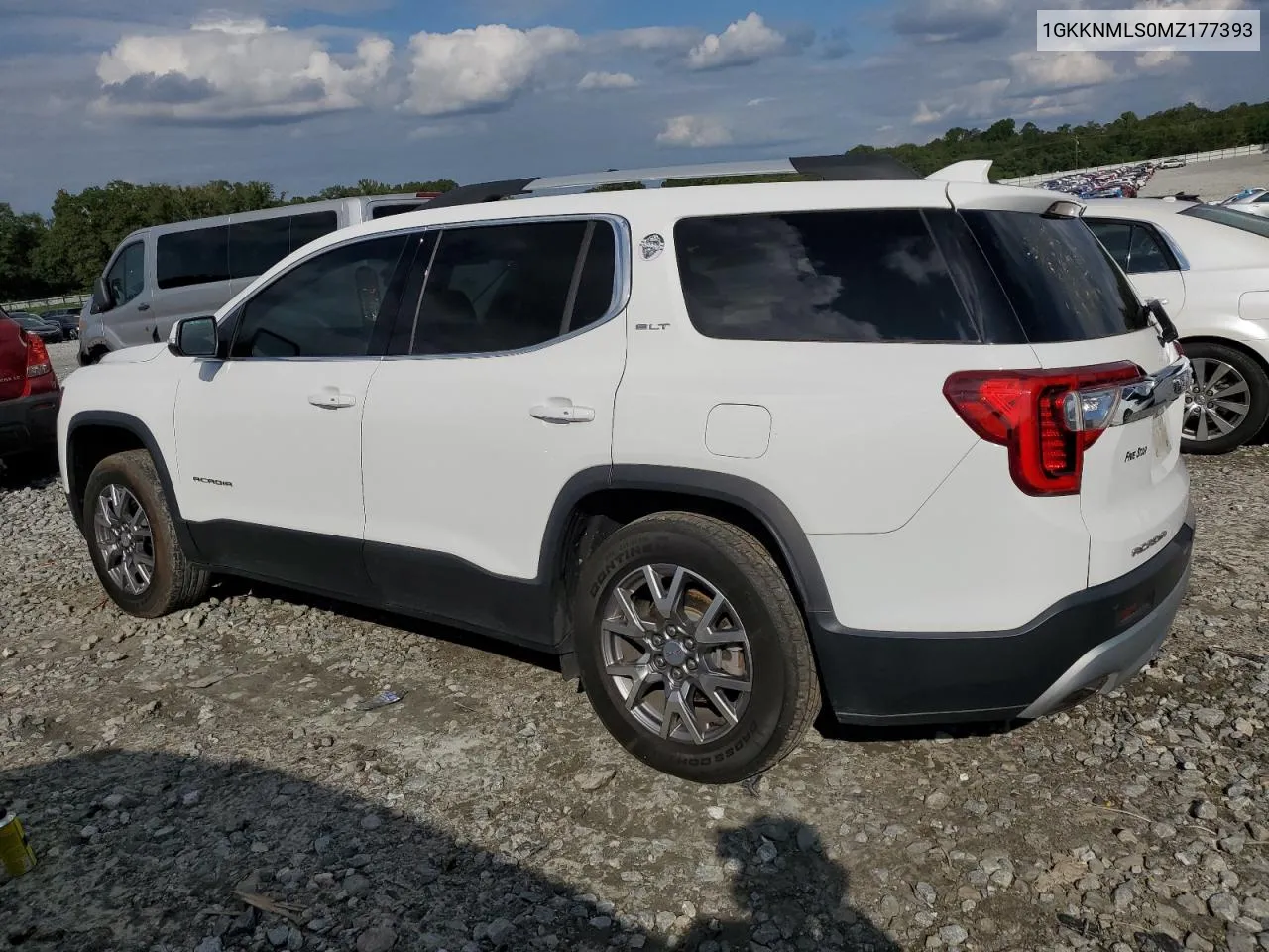 2021 GMC Acadia Slt VIN: 1GKKNMLS0MZ177393 Lot: 71819024