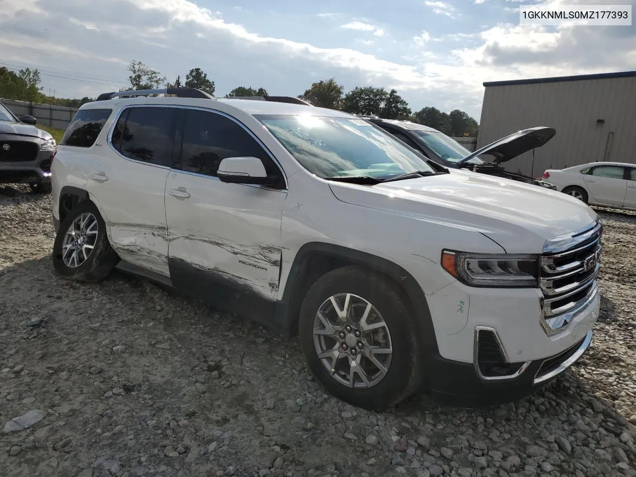 2021 GMC Acadia Slt VIN: 1GKKNMLS0MZ177393 Lot: 71819024