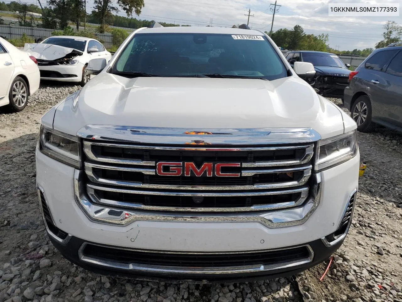 2021 GMC Acadia Slt VIN: 1GKKNMLS0MZ177393 Lot: 71819024