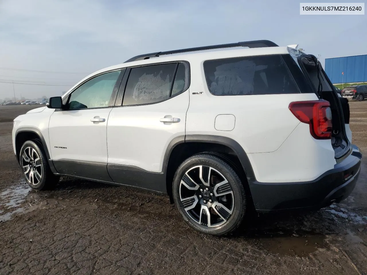 2021 GMC Acadia Slt VIN: 1GKKNULS7MZ216240 Lot: 72185514