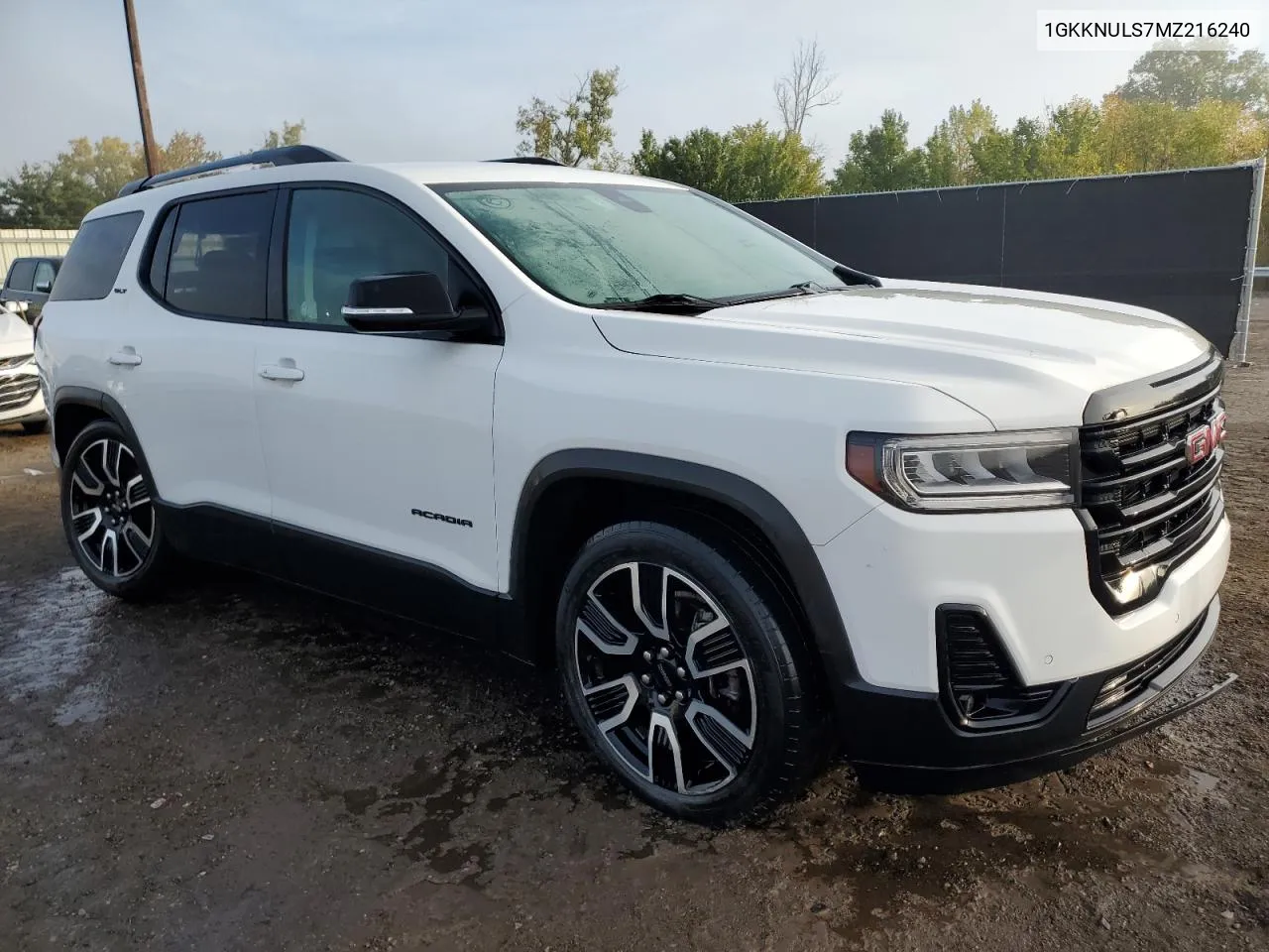 2021 GMC Acadia Slt VIN: 1GKKNULS7MZ216240 Lot: 72185514