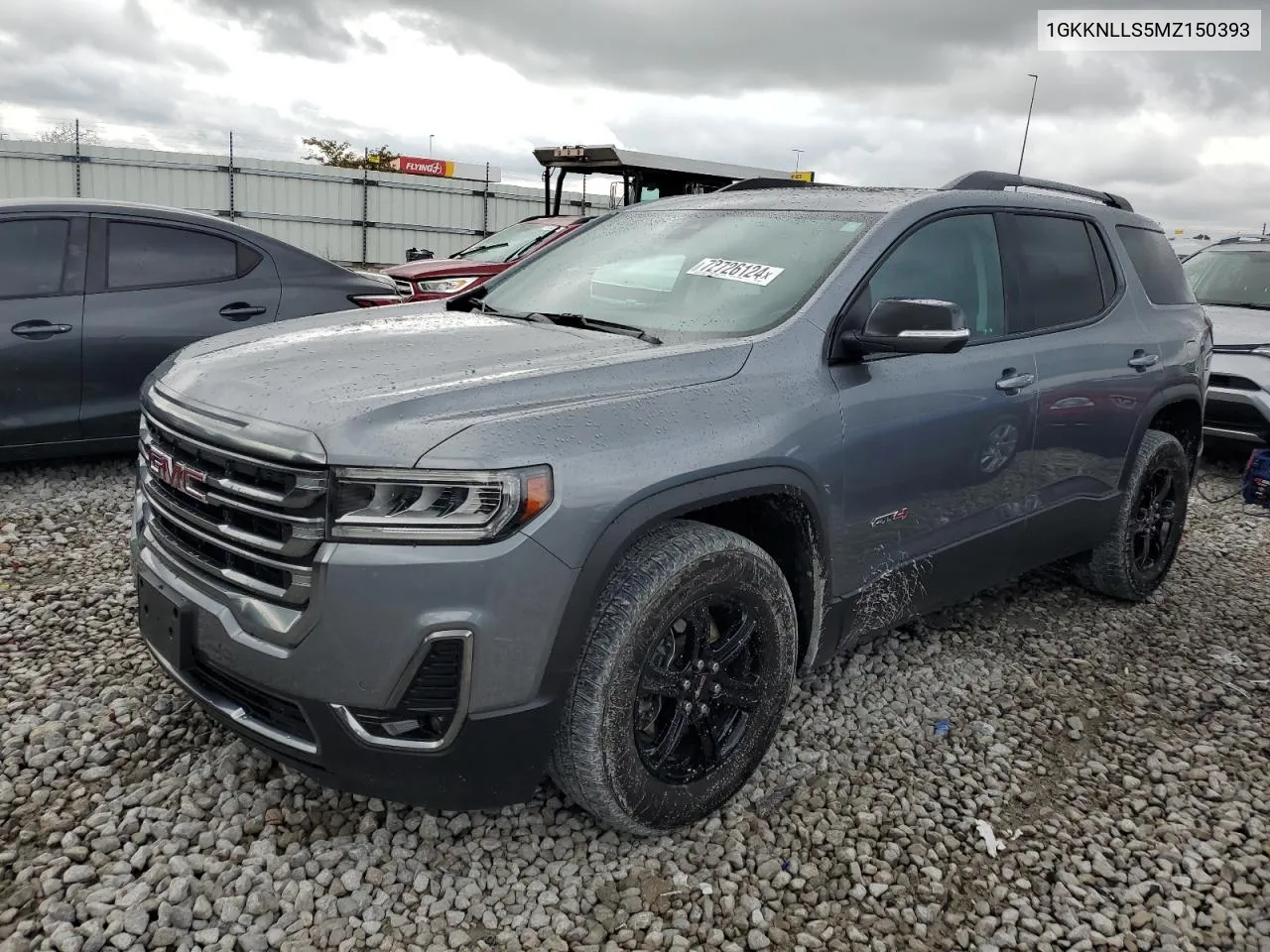 2021 GMC Acadia At4 VIN: 1GKKNLLS5MZ150393 Lot: 72726124