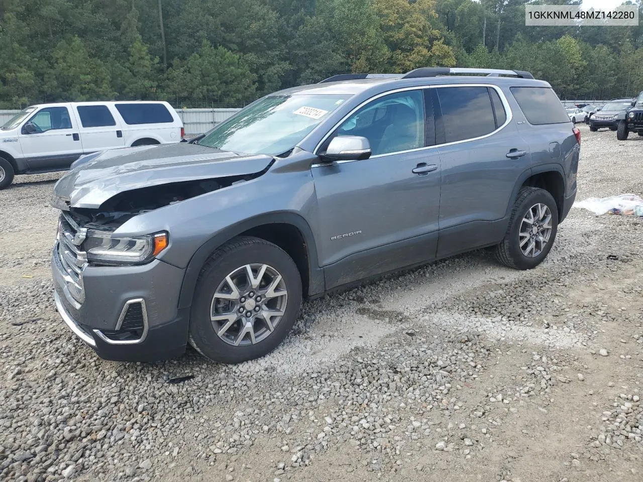 2021 GMC Acadia Slt VIN: 1GKKNML48MZ142280 Lot: 72833214