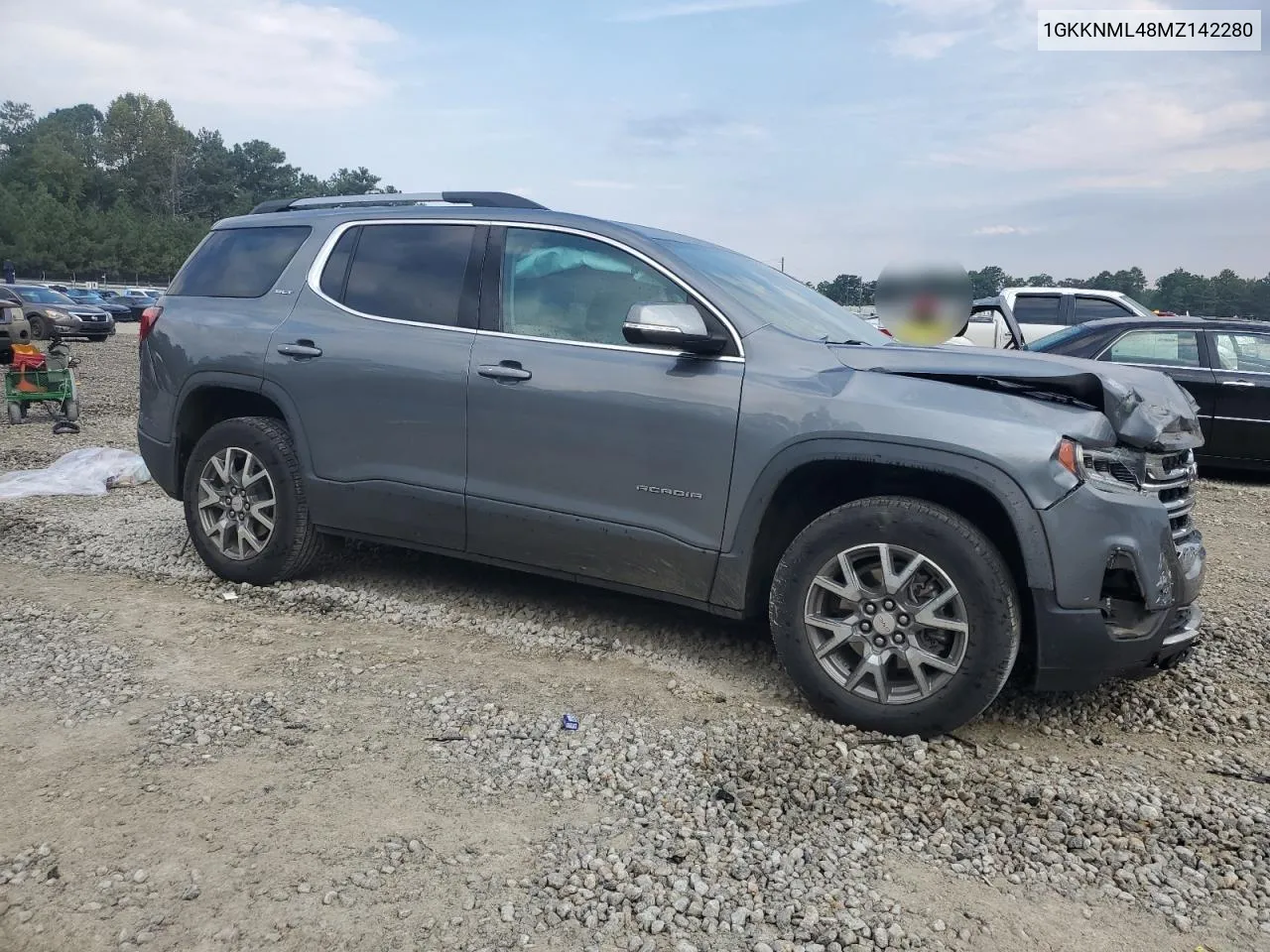 2021 GMC Acadia Slt VIN: 1GKKNML48MZ142280 Lot: 72833214