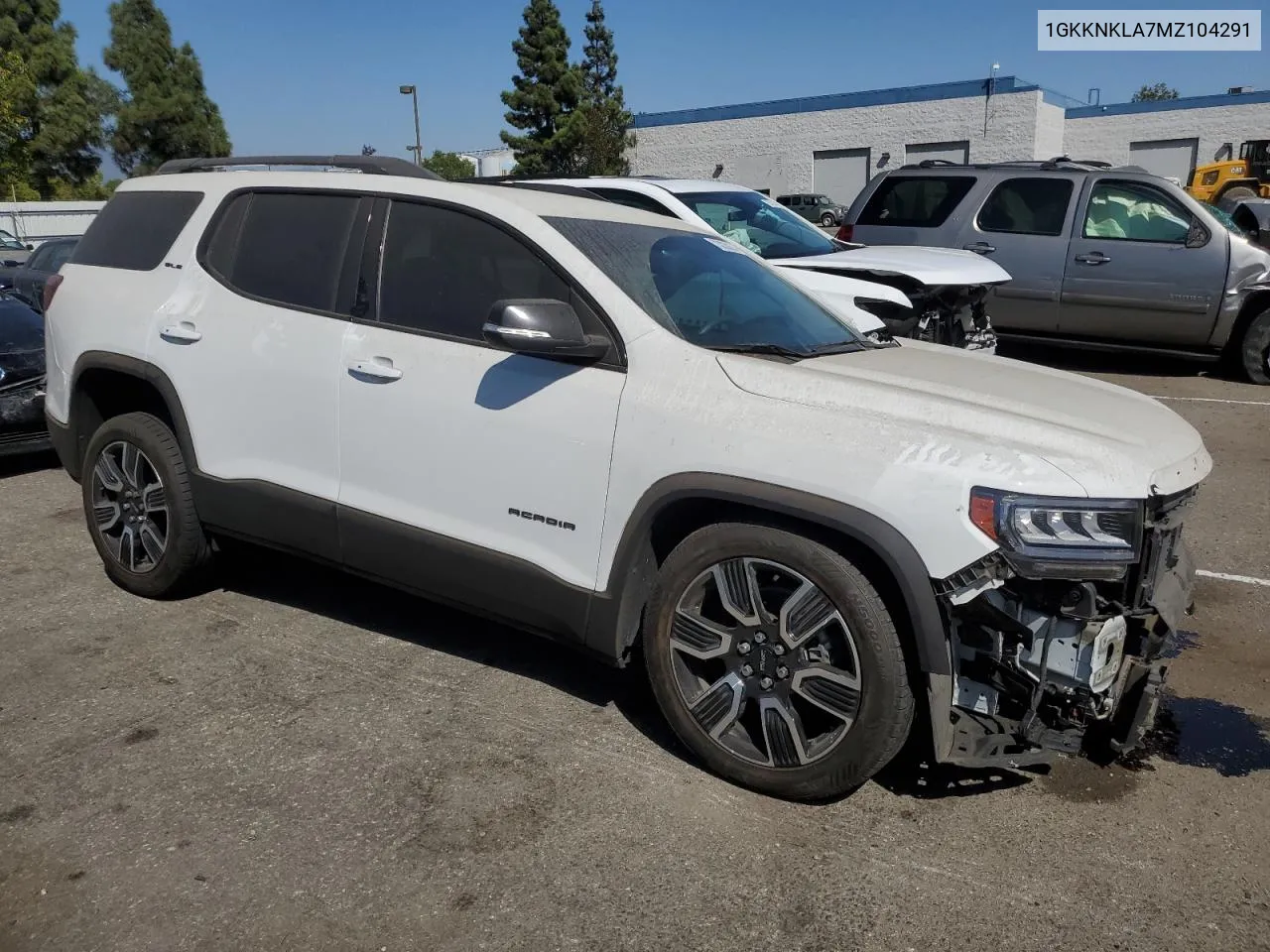 2021 GMC Acadia Sle VIN: 1GKKNKLA7MZ104291 Lot: 73038074