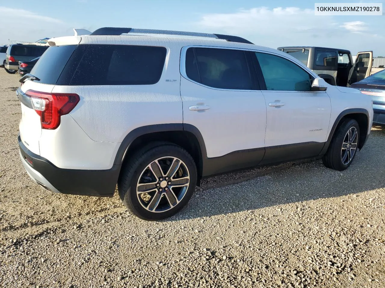 1GKKNULSXMZ190278 2021 GMC Acadia Slt