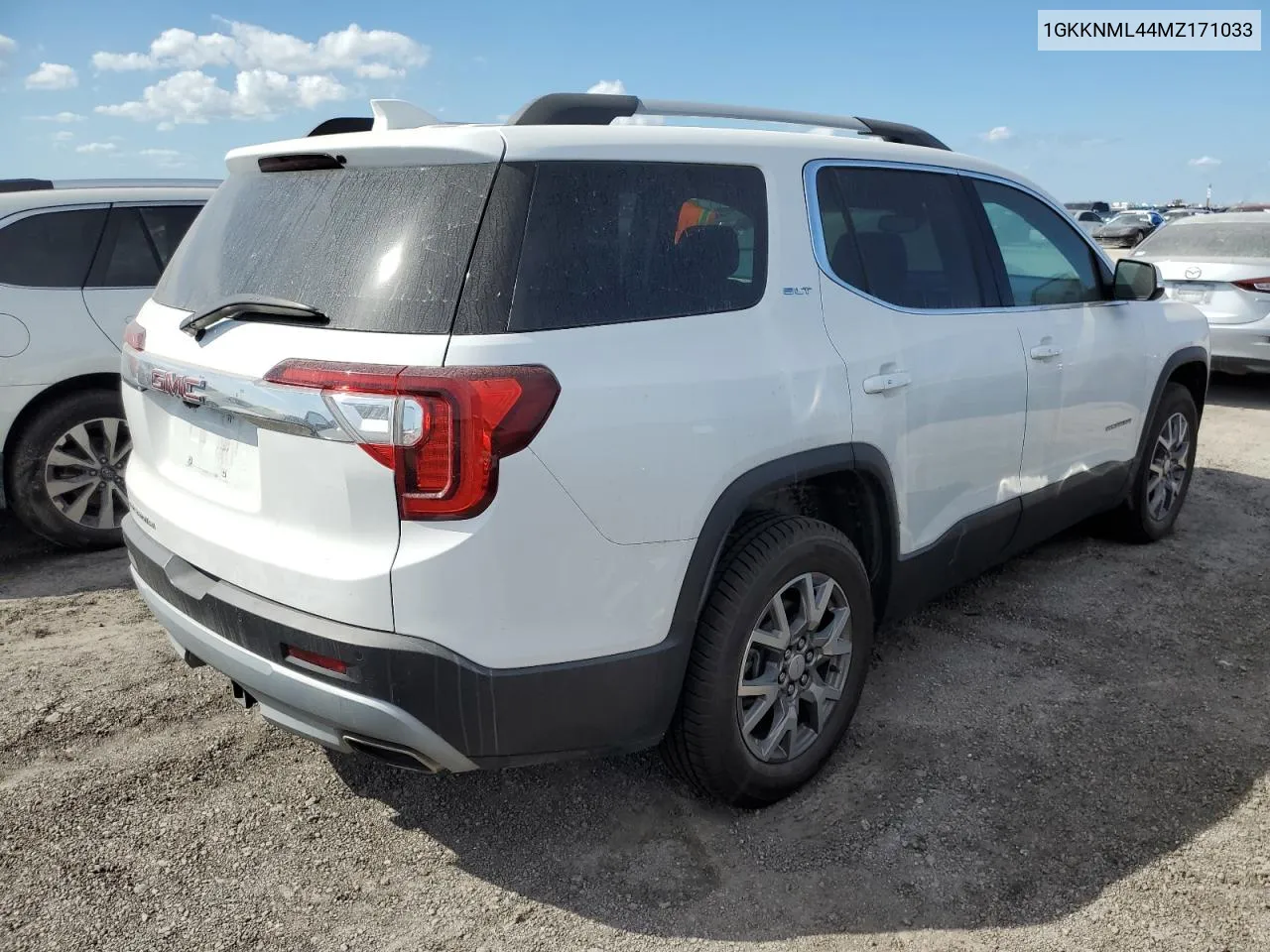 2021 GMC Acadia Slt VIN: 1GKKNML44MZ171033 Lot: 74453874