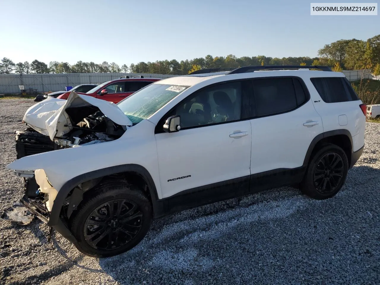 2021 GMC Acadia Slt VIN: 1GKKNMLS9MZ214697 Lot: 74713994