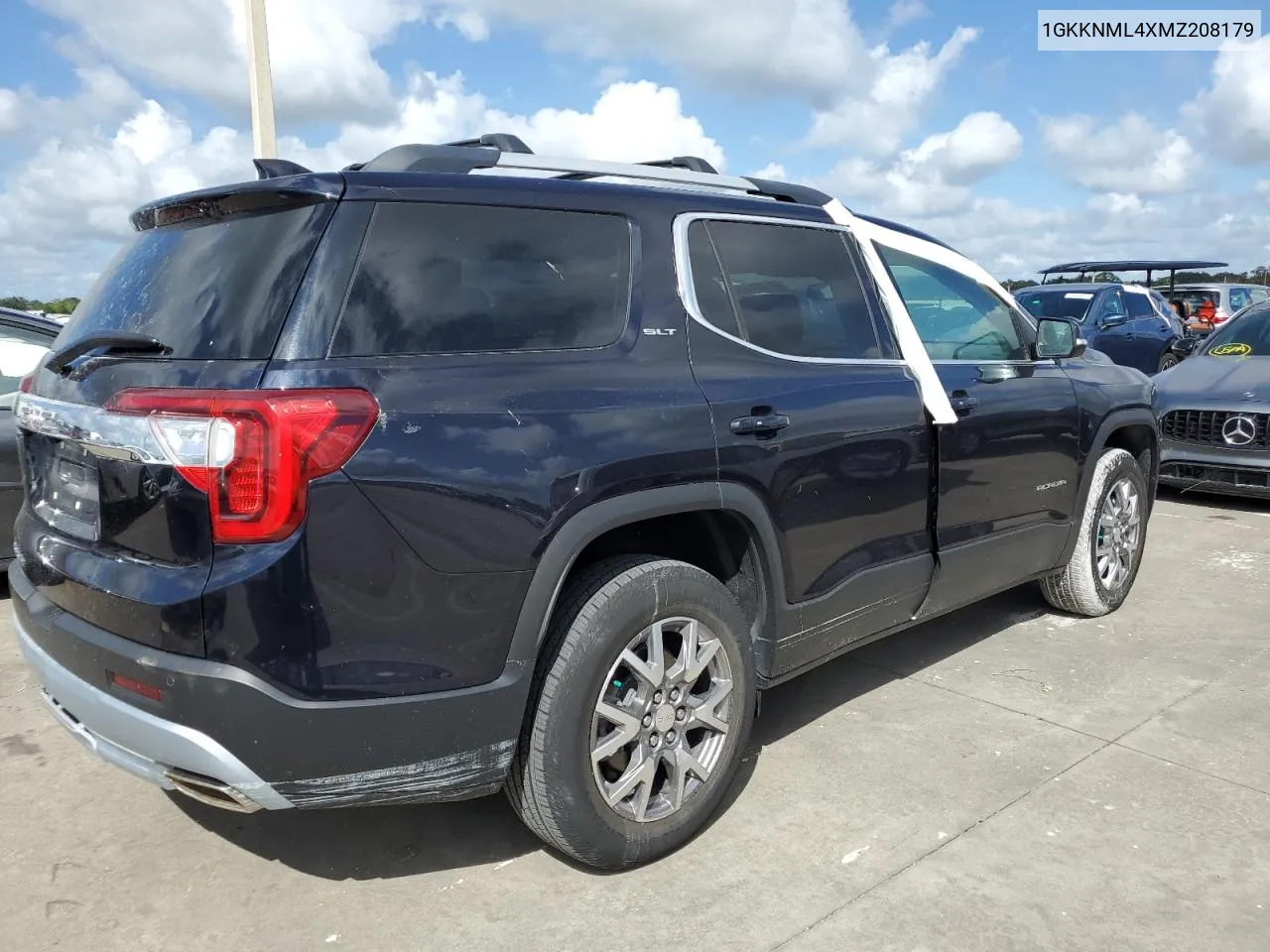 2021 GMC Acadia Slt VIN: 1GKKNML4XMZ208179 Lot: 75061434