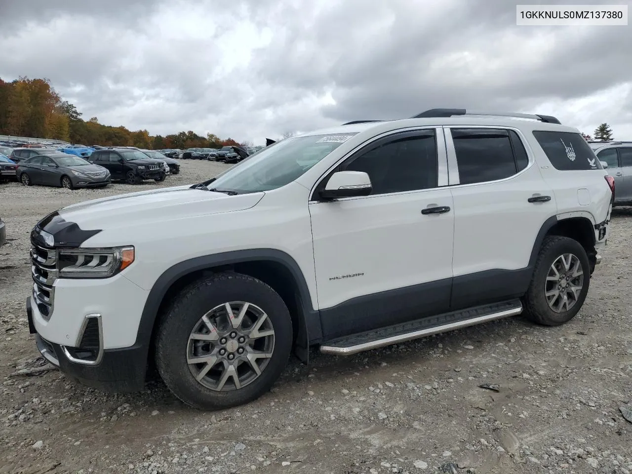 2021 GMC Acadia Slt VIN: 1GKKNULS0MZ137380 Lot: 75644494