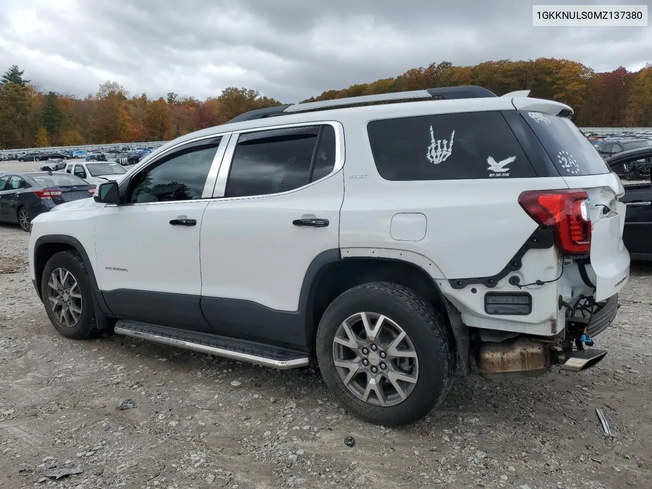 2021 GMC Acadia Slt VIN: 1GKKNULS0MZ137380 Lot: 75644494