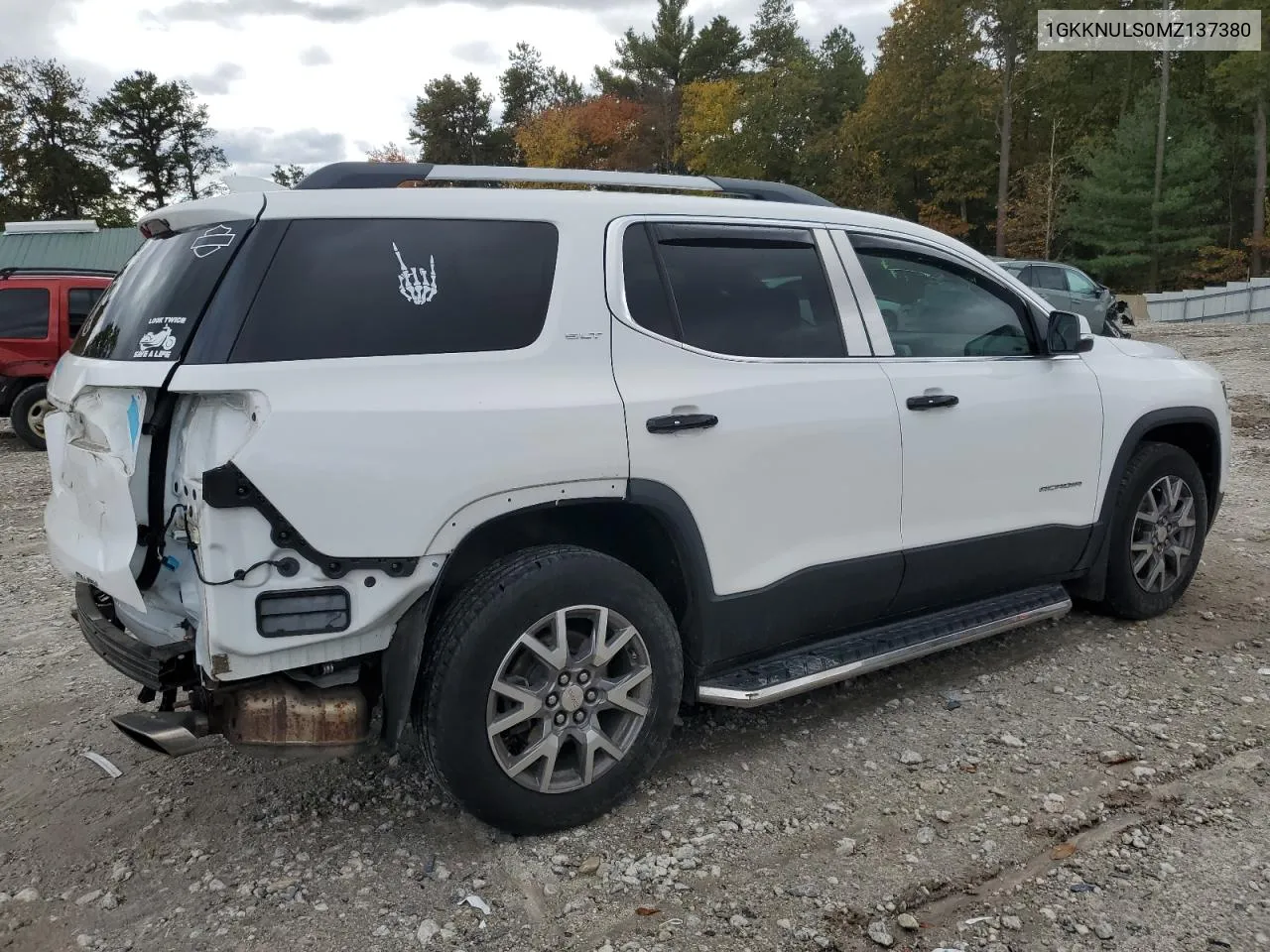 2021 GMC Acadia Slt VIN: 1GKKNULS0MZ137380 Lot: 75644494