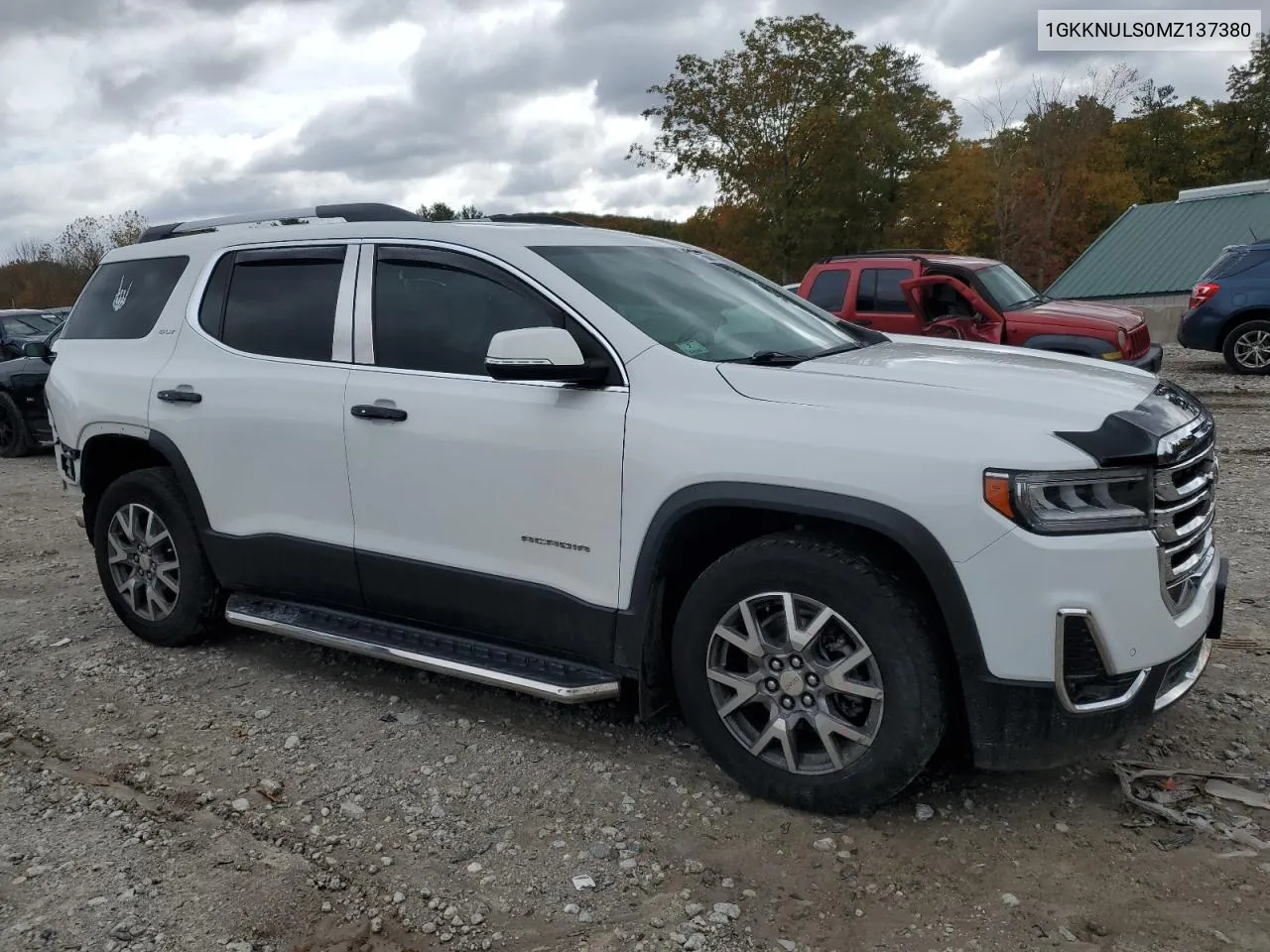 2021 GMC Acadia Slt VIN: 1GKKNULS0MZ137380 Lot: 75644494