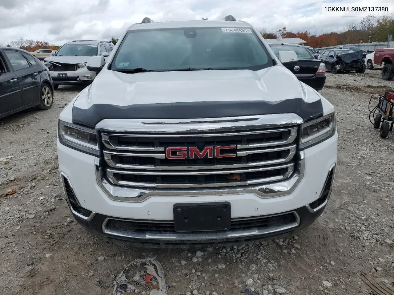 2021 GMC Acadia Slt VIN: 1GKKNULS0MZ137380 Lot: 75644494