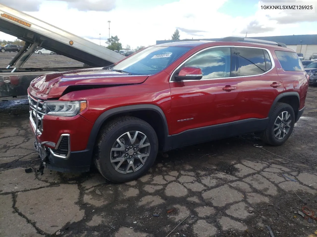 2021 GMC Acadia Sle VIN: 1GKKNKLSXMZ126925 Lot: 75808374