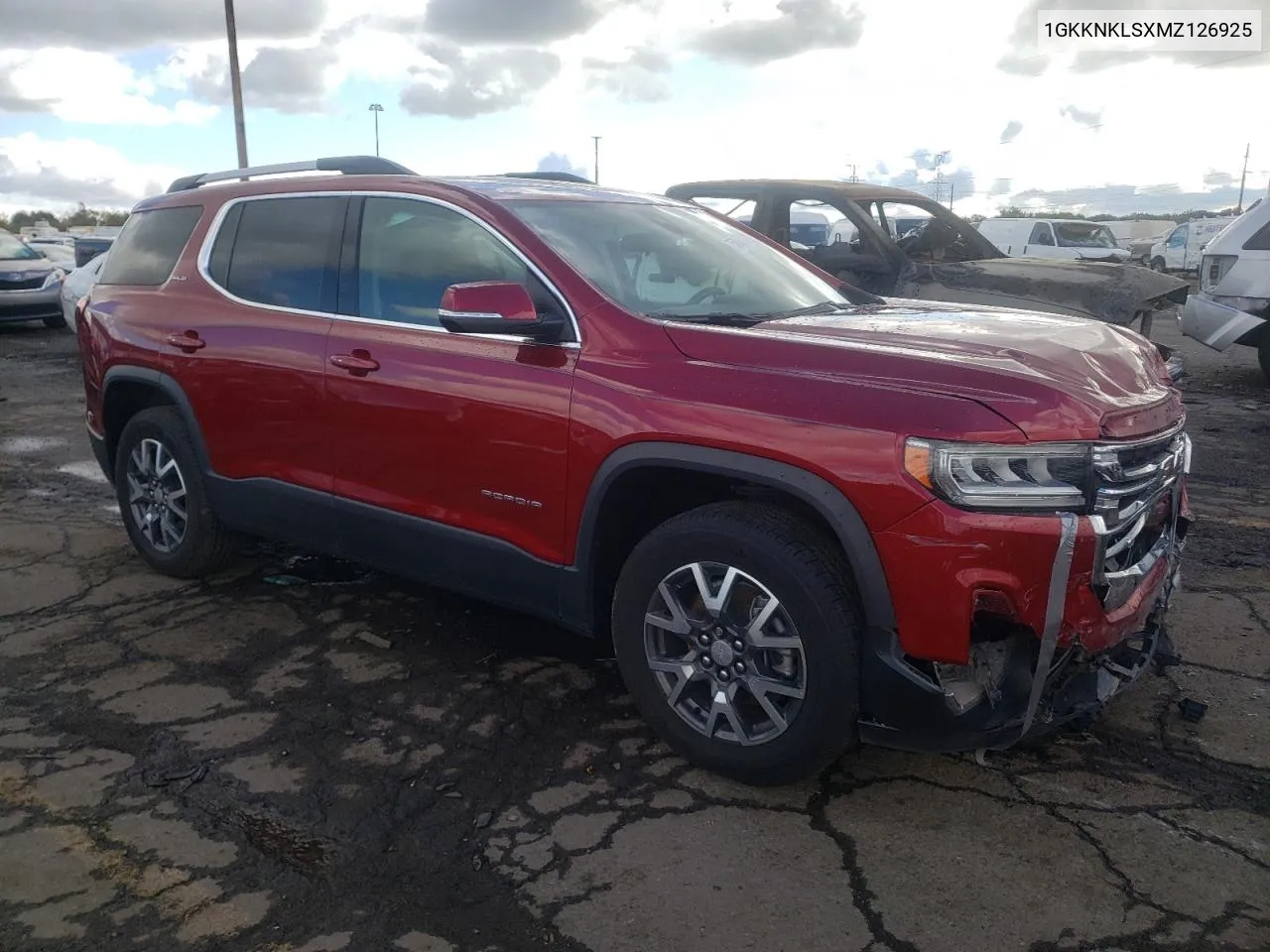 2021 GMC Acadia Sle VIN: 1GKKNKLSXMZ126925 Lot: 75808374