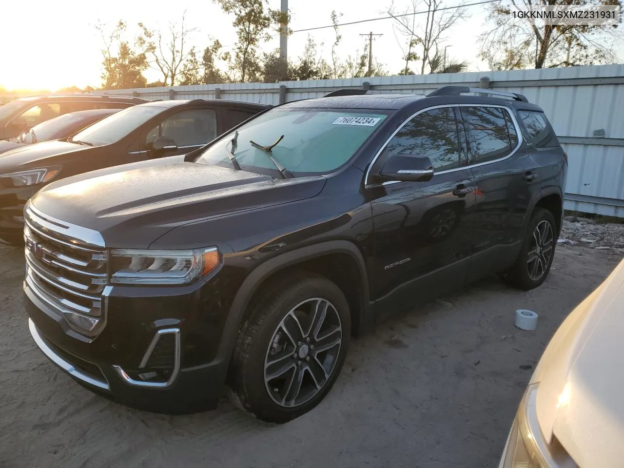 2021 GMC Acadia Slt VIN: 1GKKNMLSXMZ231931 Lot: 76074234