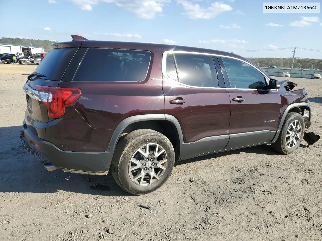 2021 GMC Acadia Sle VIN: 1GKKNKLA1MZ136640 Lot: 76285524