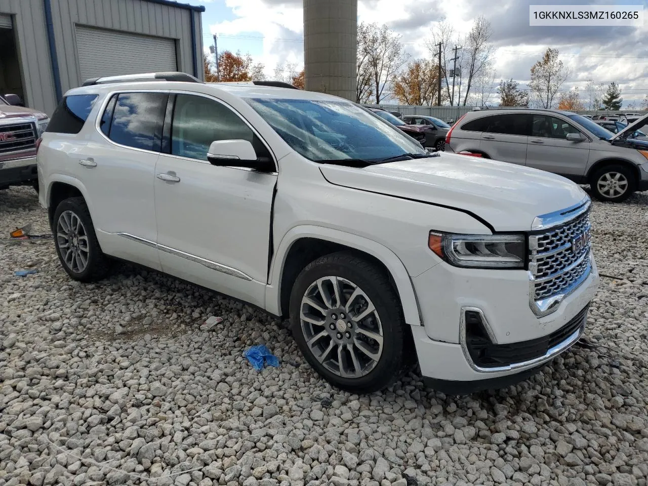 2021 GMC Acadia Denali VIN: 1GKKNXLS3MZ160265 Lot: 77164974