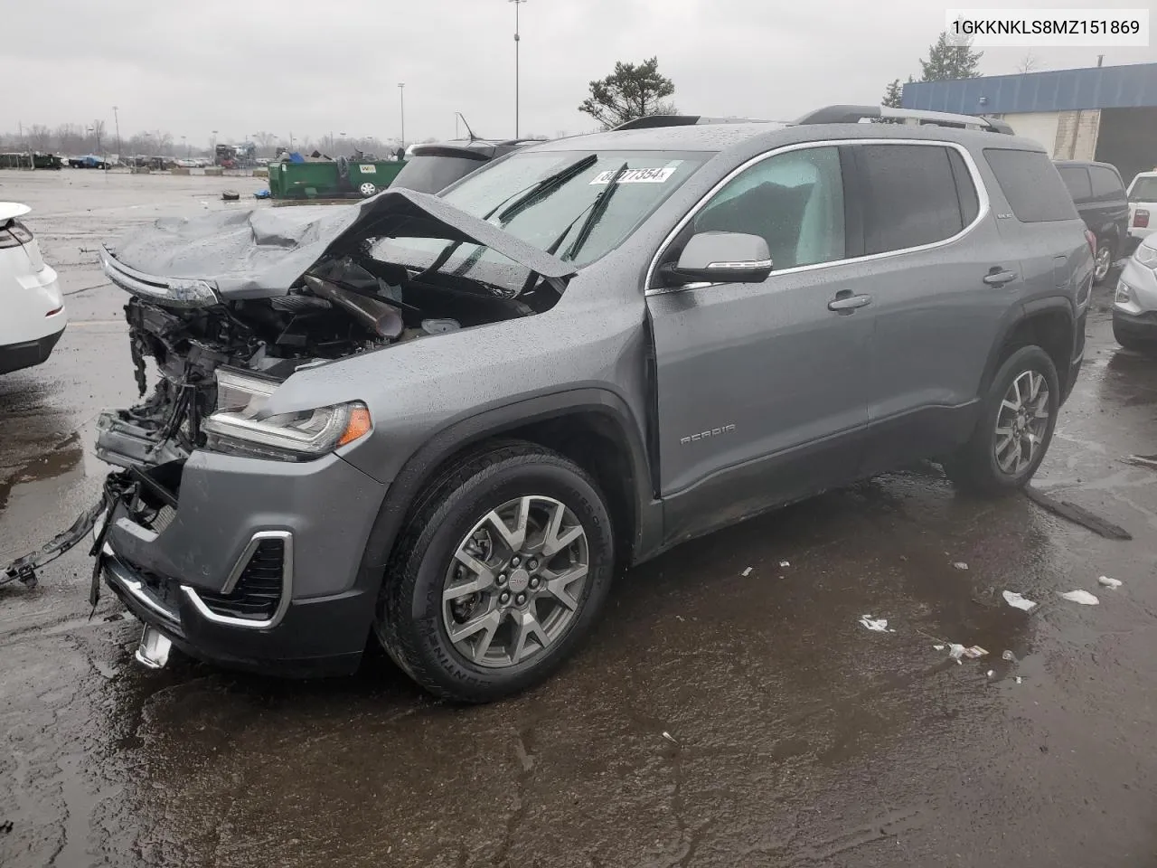 2021 GMC Acadia Sle VIN: 1GKKNKLS8MZ151869 Lot: 80077354