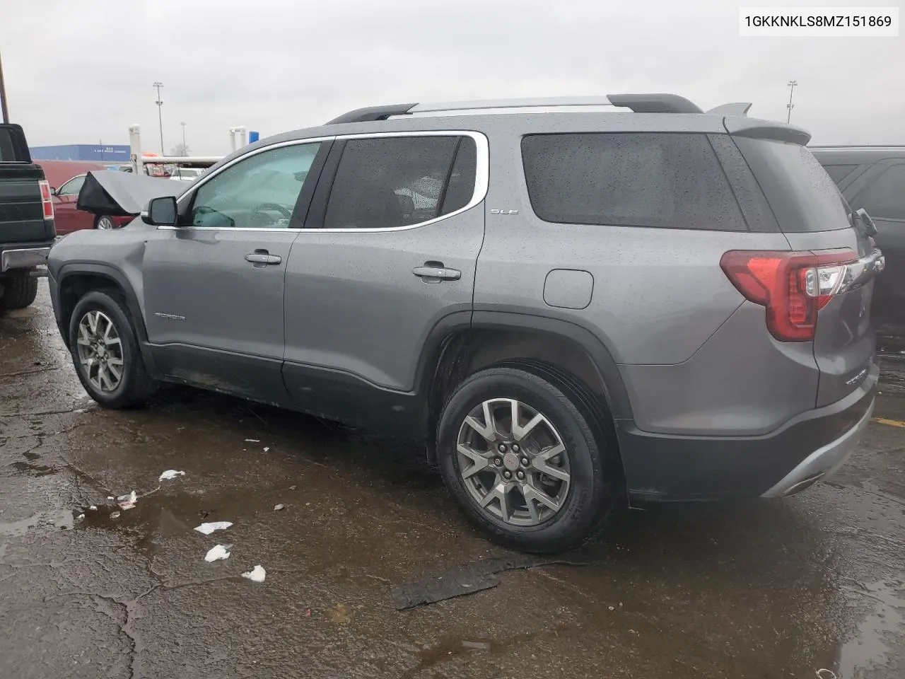 2021 GMC Acadia Sle VIN: 1GKKNKLS8MZ151869 Lot: 80077354