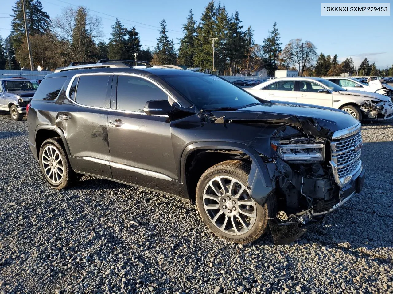 2021 GMC Acadia Denali VIN: 1GKKNXLSXMZ229453 Lot: 81005644