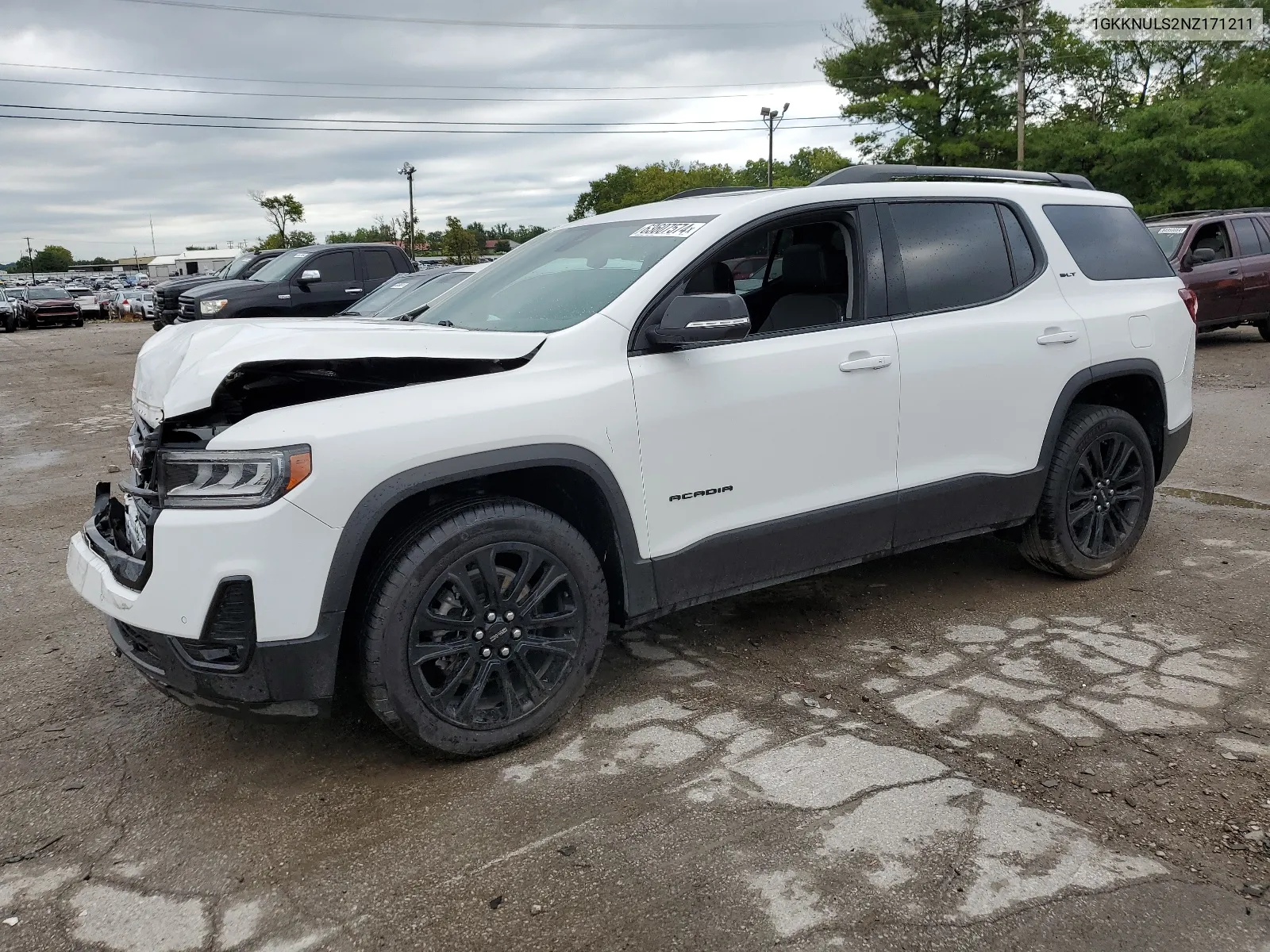 2022 GMC Acadia Slt VIN: 1GKKNULS2NZ171211 Lot: 63607574