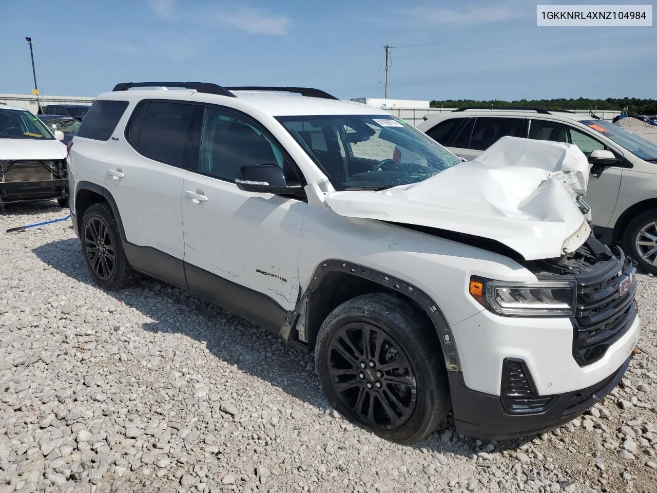 2022 GMC Acadia Sle VIN: 1GKKNRL4XNZ104984 Lot: 67599774