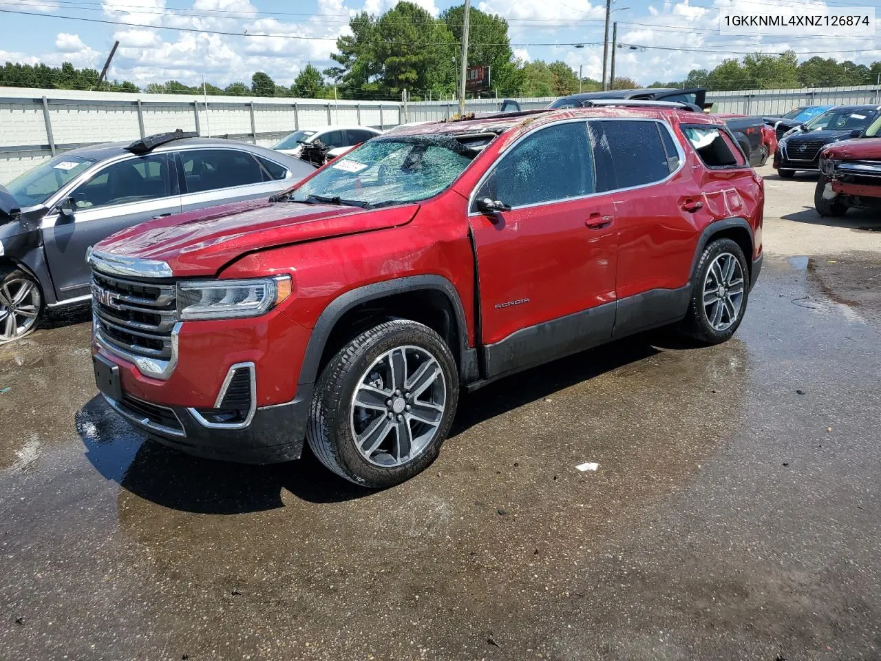 2022 GMC Acadia Slt VIN: 1GKKNML4XNZ126874 Lot: 69262974