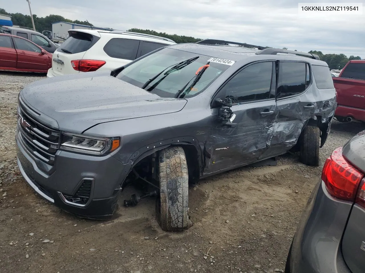 2022 GMC Acadia At4 VIN: 1GKKNLLS2NZ119541 Lot: 70142424