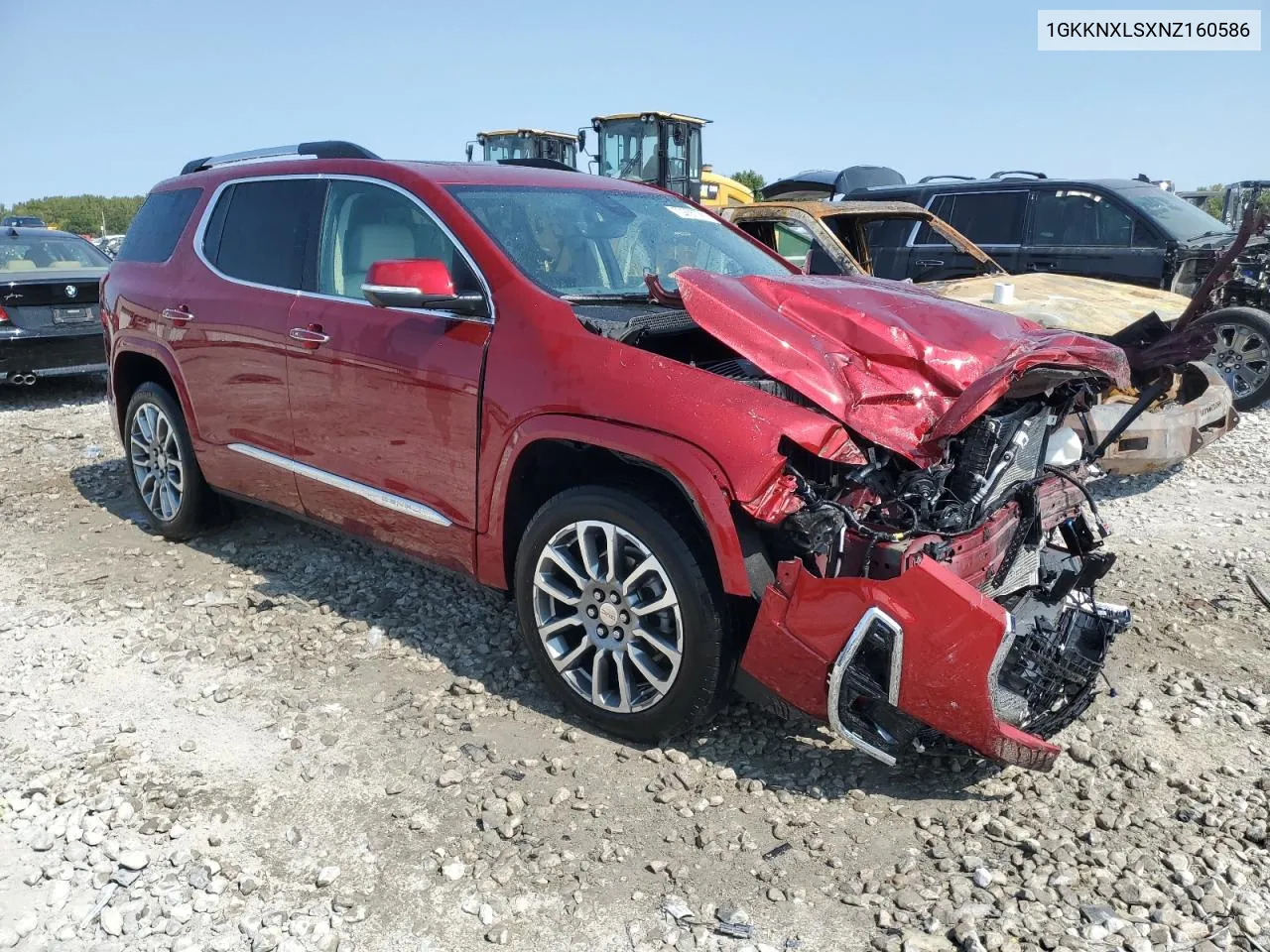 2022 GMC Acadia Denali VIN: 1GKKNXLSXNZ160586 Lot: 74705884