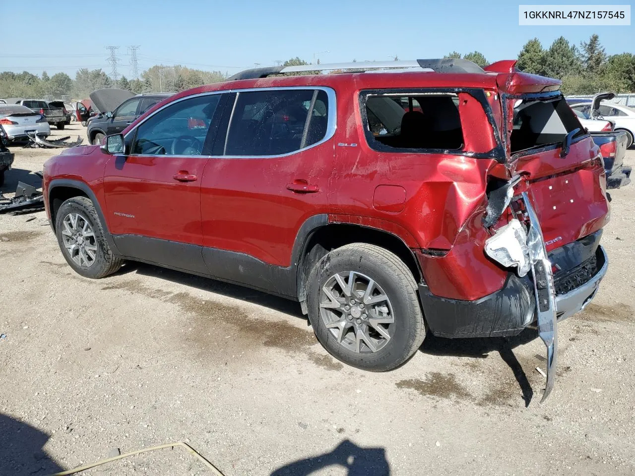 2022 GMC Acadia Sle VIN: 1GKKNRL47NZ157545 Lot: 74786104