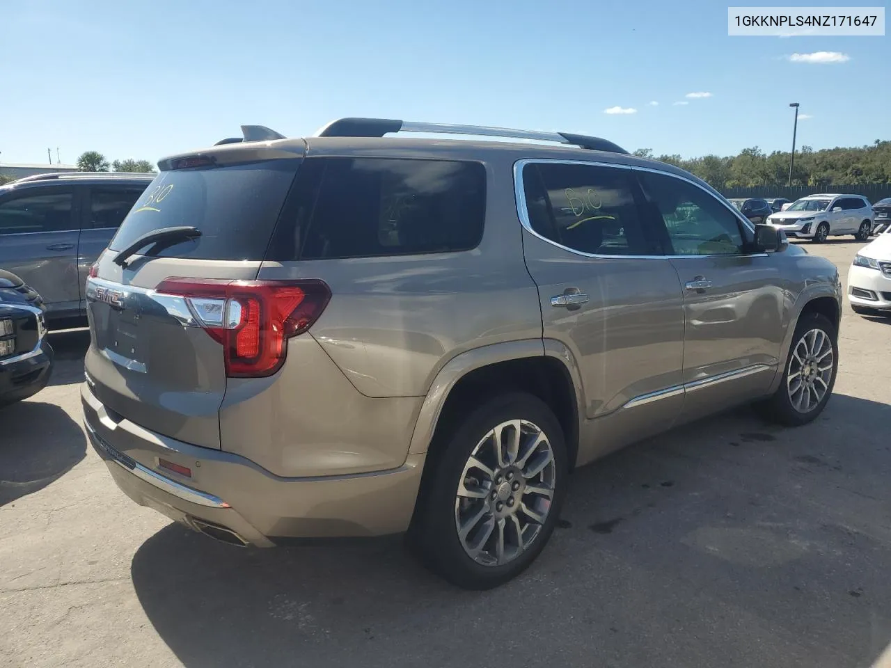 2022 GMC Acadia Denali VIN: 1GKKNPLS4NZ171647 Lot: 76205844