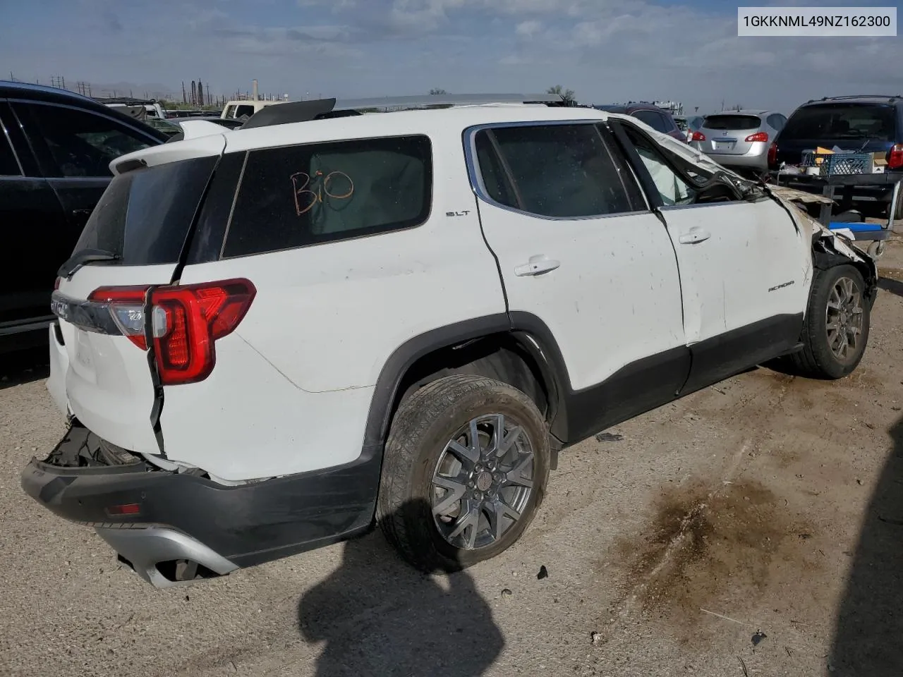 2022 GMC Acadia Slt VIN: 1GKKNML49NZ162300 Lot: 78011404