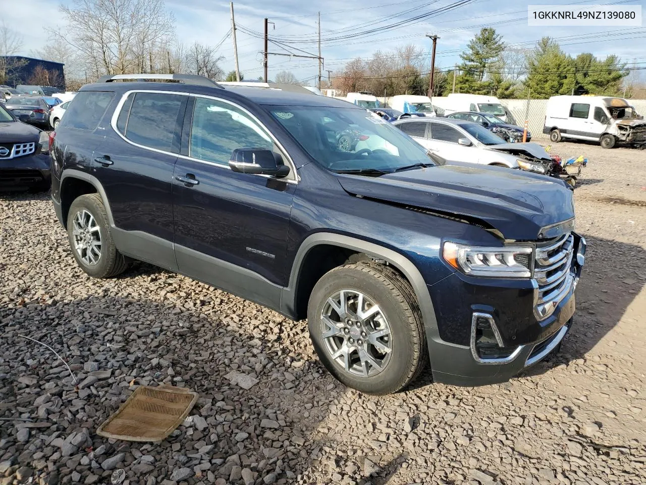 2022 GMC Acadia Sle VIN: 1GKKNRL49NZ139080 Lot: 80719244