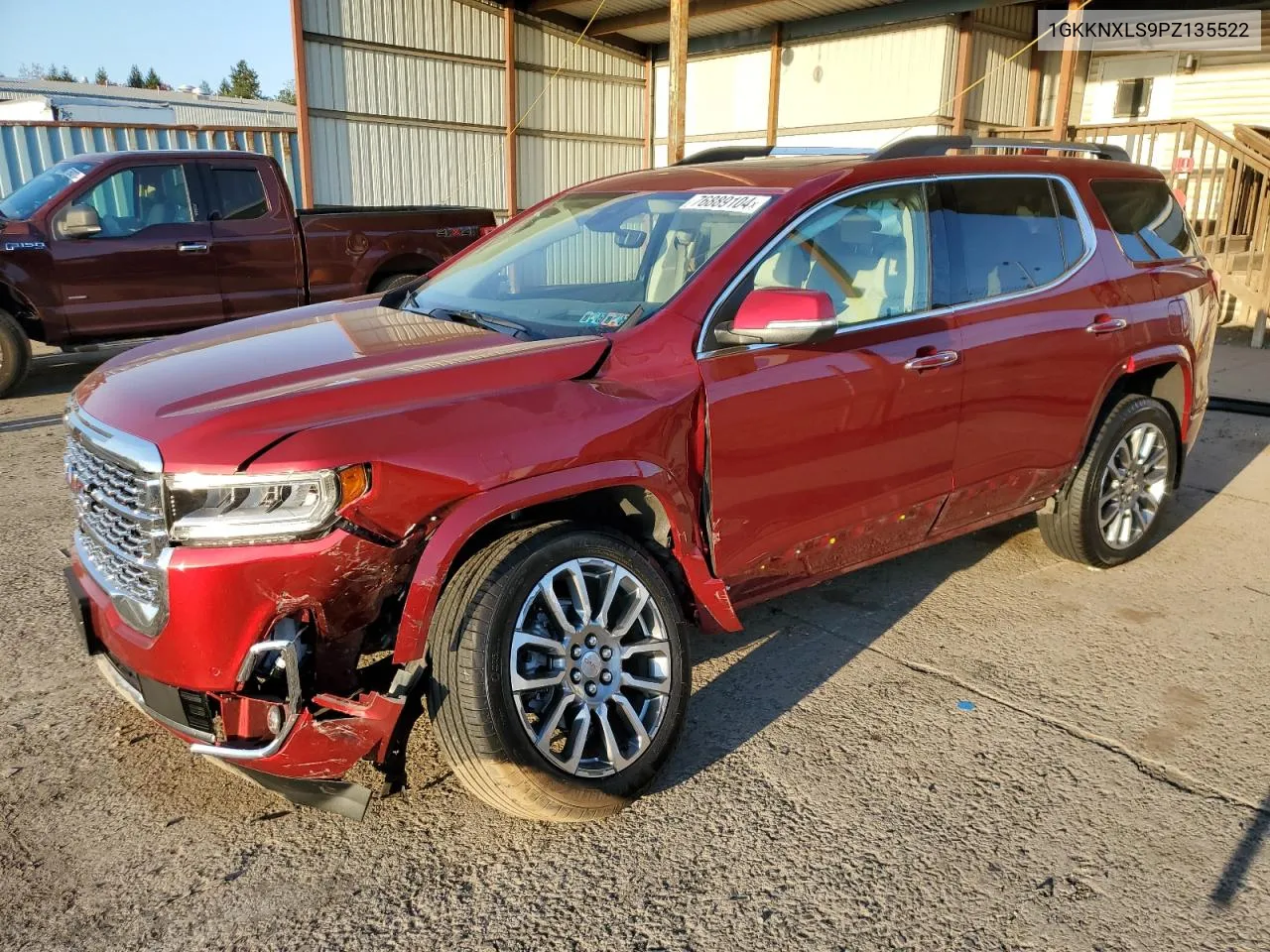 2023 GMC Acadia Denali VIN: 1GKKNXLS9PZ135522 Lot: 76889104